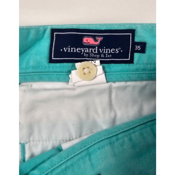Vineyard Vines mint blue boat nautical club shorts sz 35 mens preppy 8" inseam - Picture 4 of 7